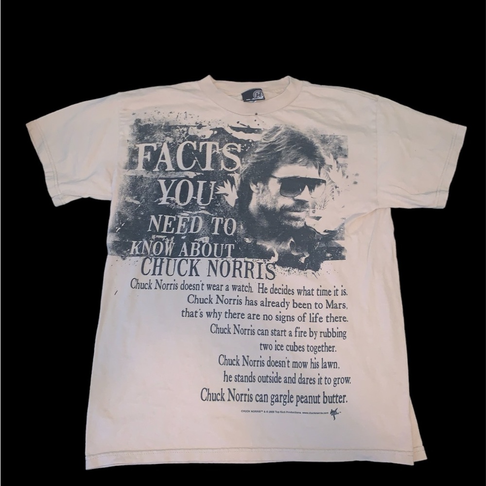 Beige Chuck Norris Facts You Need to Know Comedy Medium Shirt
